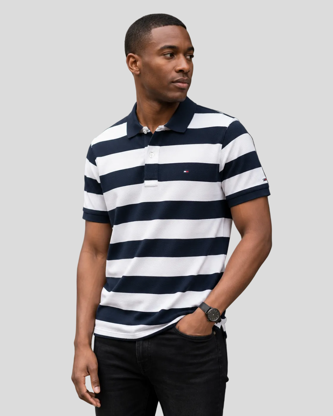 Striped Polo T-shirt